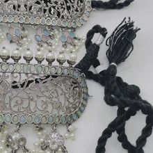 Silver Replica Green Blue Necklace