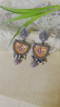 Silver Replica hand painted Earrings