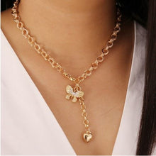 Stunning Butterfly Heart necklace