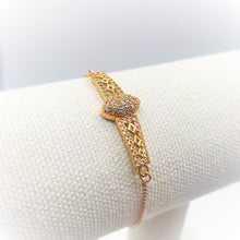 Daffodil zirconia chain bracelet