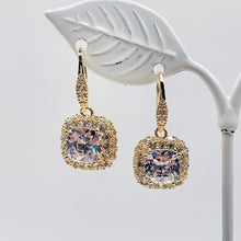 Stone Dangle Stud Earrings