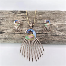 Peacock pendent set