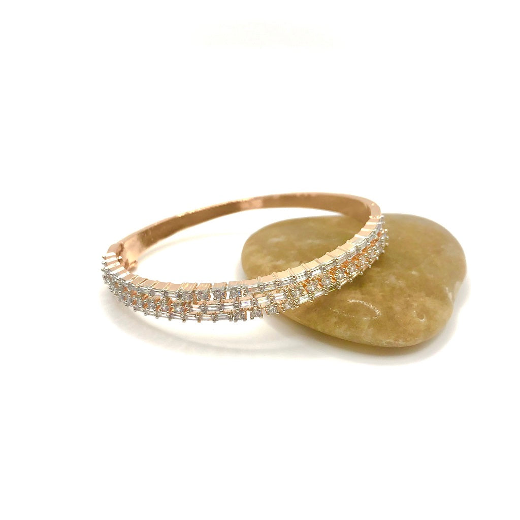 Gold Zane zirconia bracelet - koohoo.us