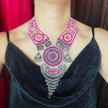 Afghani Pink Beaded Necklace