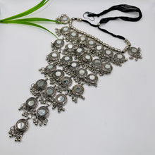 Oxidized Long Mirror Necklace