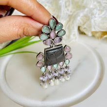 Silver Replica Stone Earrings