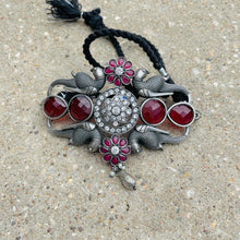 Silver Replica Flower Necklace Set