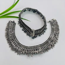 Silver Oxidized Anklet