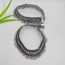 Silver Oxidized Anklet