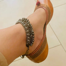 Indian oxidized Anklet in the feet