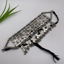 Oxidized Choker Mirror Necklace