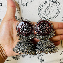 Oxidized Afghani Ghoongroo Jhumka