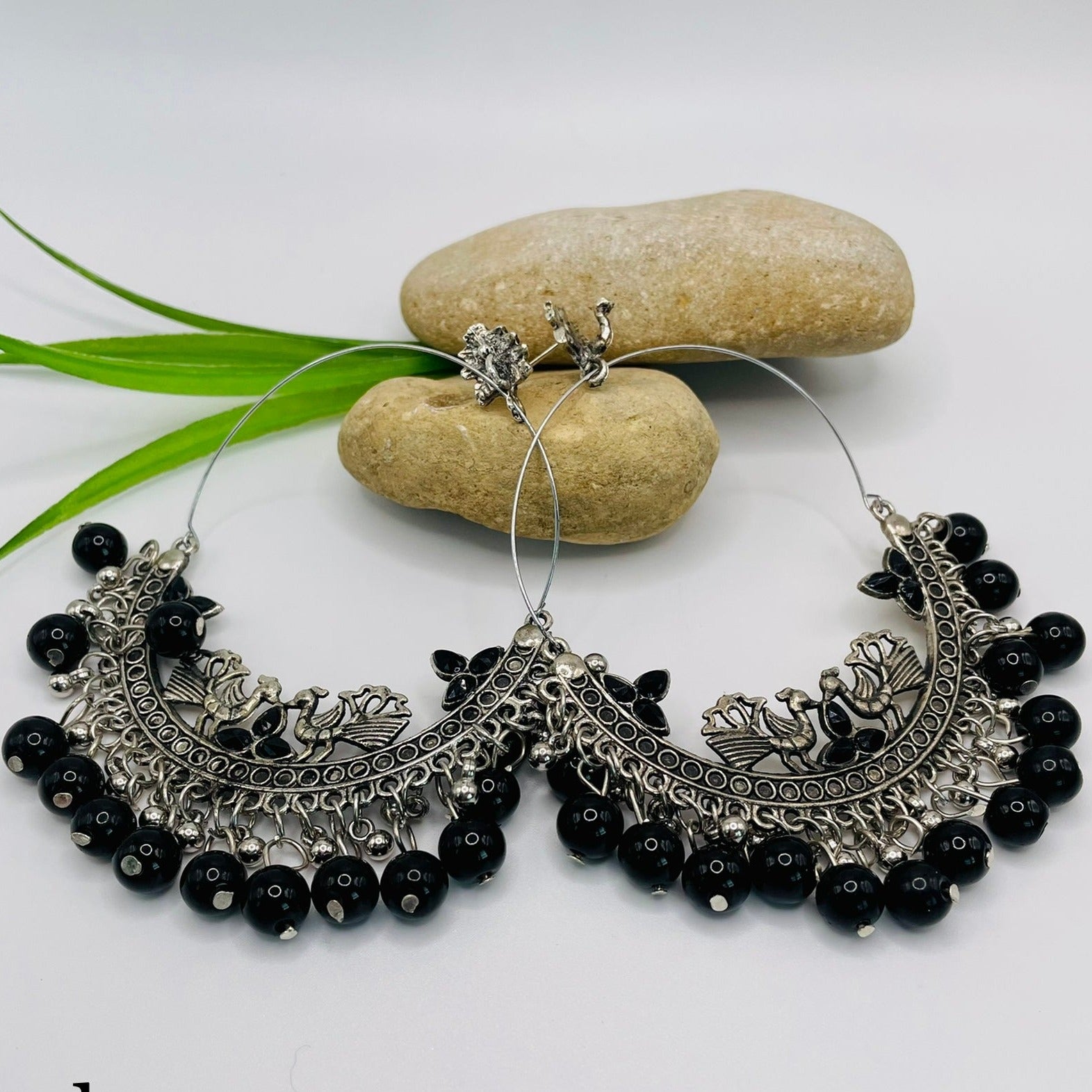 Oxidized Bali Earrings