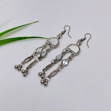 Oxidized Dangle Mirror Necklace