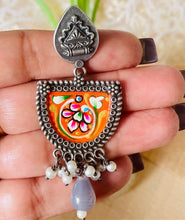 Silver Replica hand painted Earrings