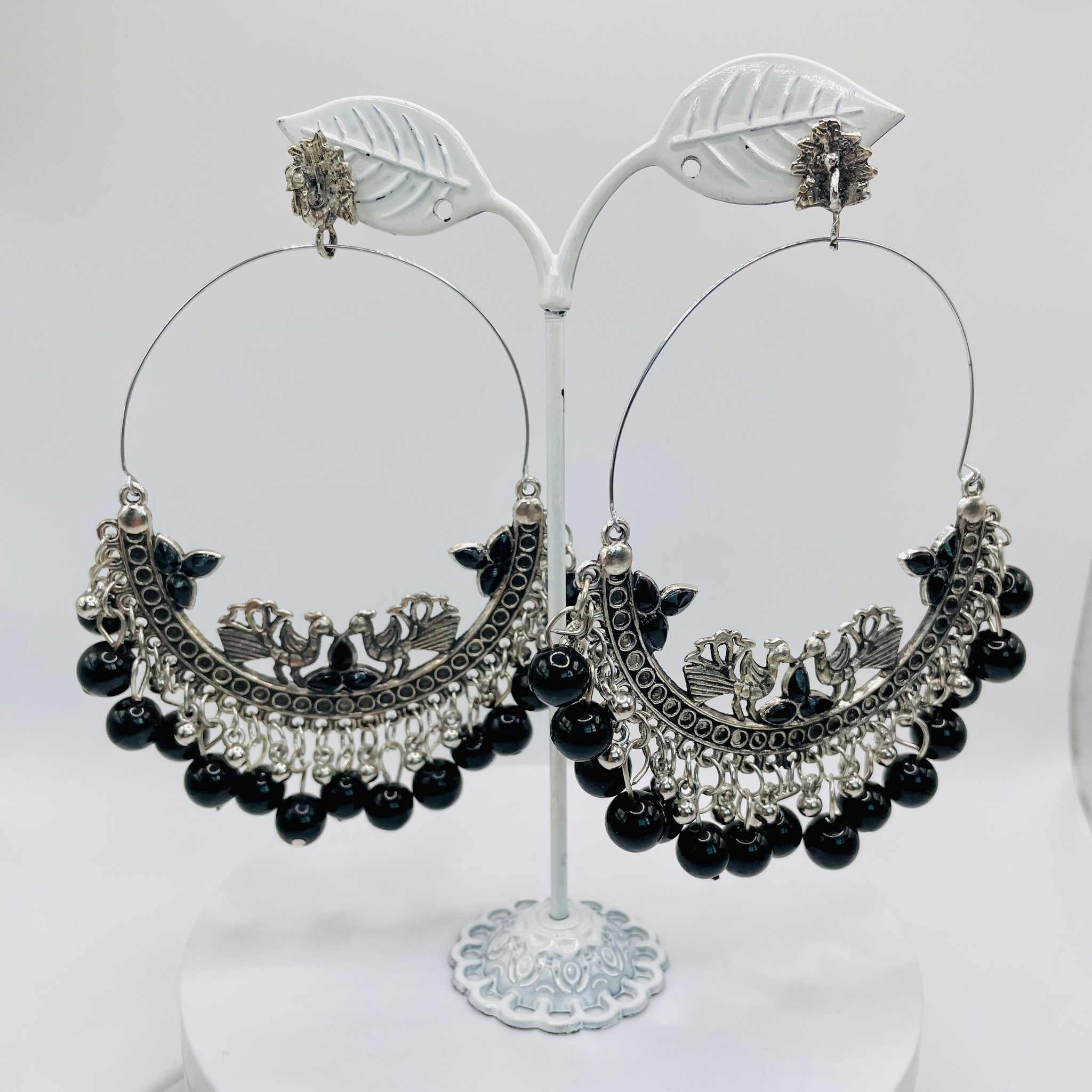 Oxidized Bali Earrings