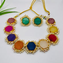 Druzy Stone Necklace Set