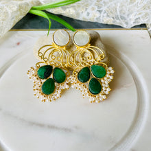 Druzy Stone MOP Earrings