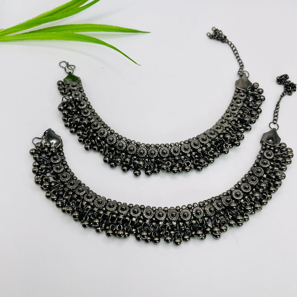 Indian oxidized Anklet