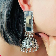 Oxidized Mirror Earring