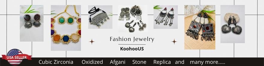 Oxidized Kundan Necklace Set